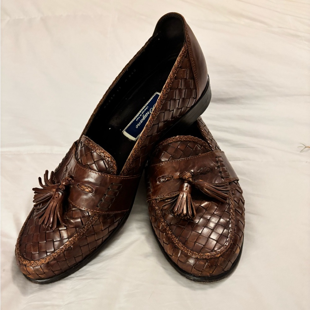 Men’s Cole Haan Size 11 Brown Leather Dress shoes with Tassels. Style Bragano